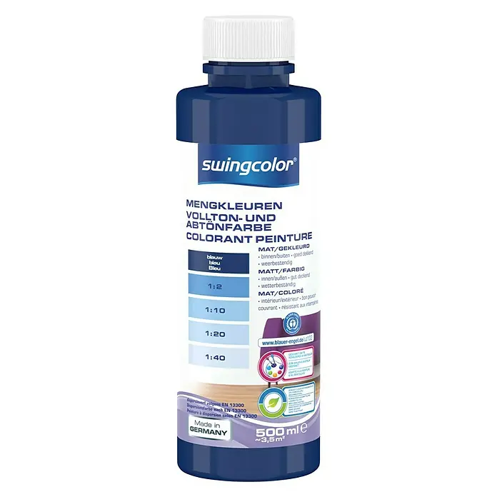 swingcolor Mengkleur - Blauw, 500 ml, Mat - Vooraanzicht