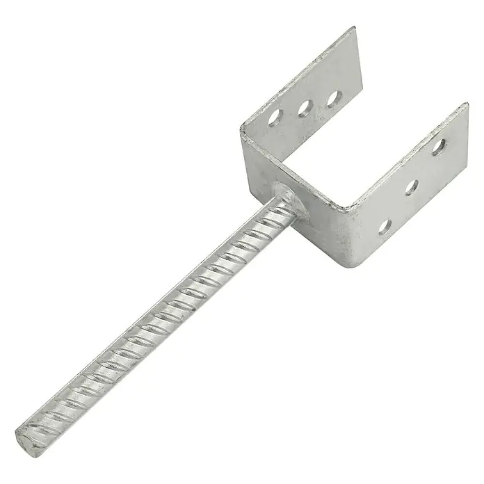 Stabilit Soporte en U - L x An x Al: 71 x 50 x 230 mm, Galvanizado al fuego - Vista angular