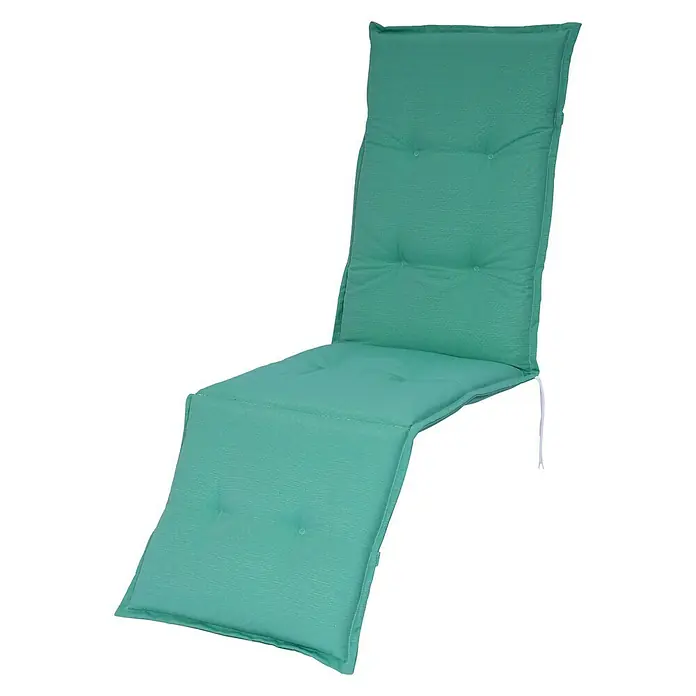 Sunfun Exclusive-Line Stuhlauflage Relax - Mint, Polyester, L x B x H: 174 x 50 x 6 cm - Diagonale Ansicht