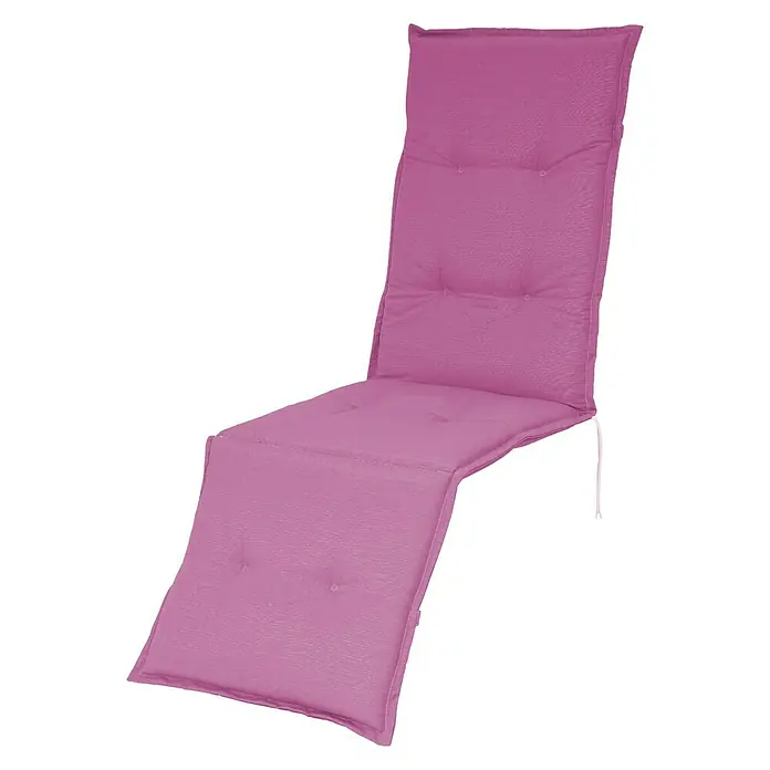 Sunfun Exclusive-Line Stuhlauflage Relax - Coral, Polyester, L x B x H: 174 x 50 x 6 cm - Diagonale Ansicht