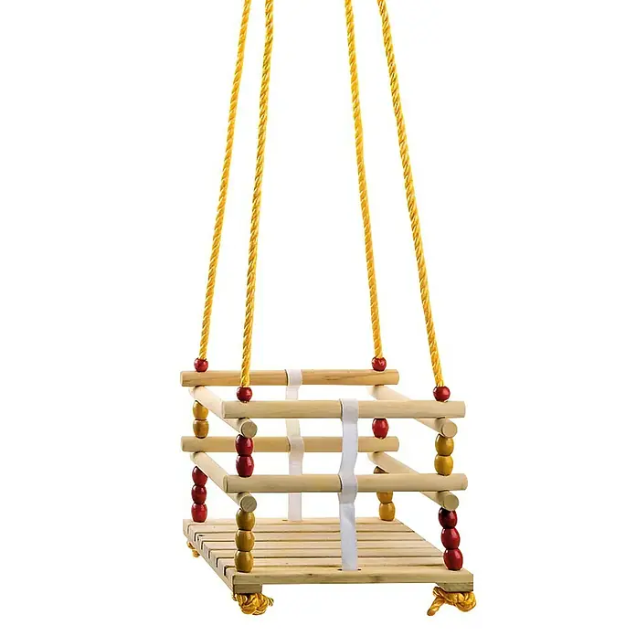 Conacord Babyschaukel - Holz, Maße Sitzfläche: 30 x 30 cm - Vorderansicht