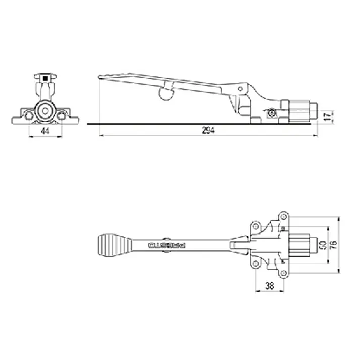 Grifo de pedal Suelo 570 - Latón