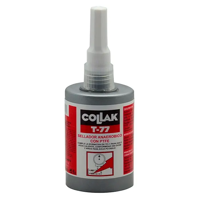 Collak Sellador de juntas T-77 anaeróbico con PTFE - 50 ml - Vista frontal