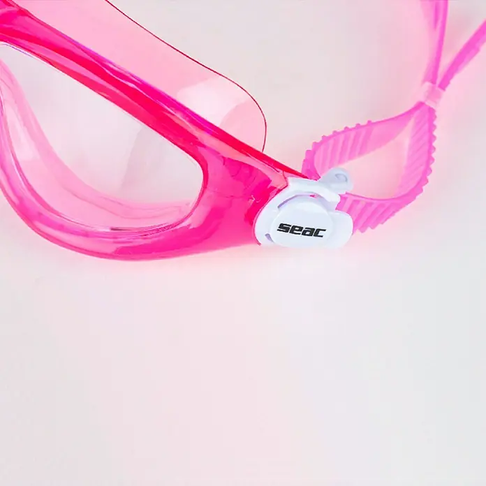 Seac Sub Gafas de natación Matt - Apto para: Niños, Rosa, Lentes transparentes - Primer plano
