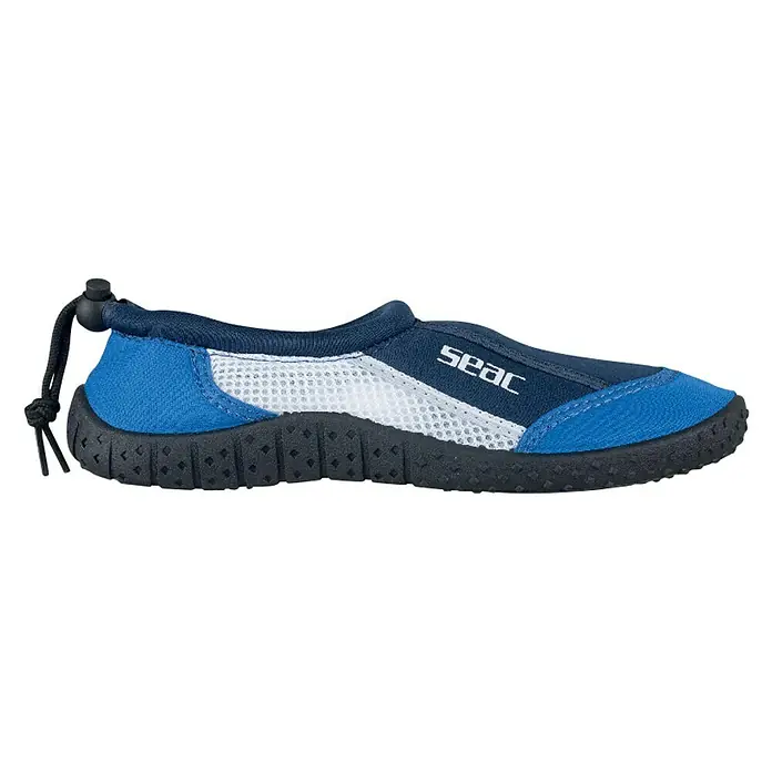 Seac Sub Calzado de neopreno Reef - Talla de pie: 45, Neopreno, Negro/Azul - Vista de perfil derecho