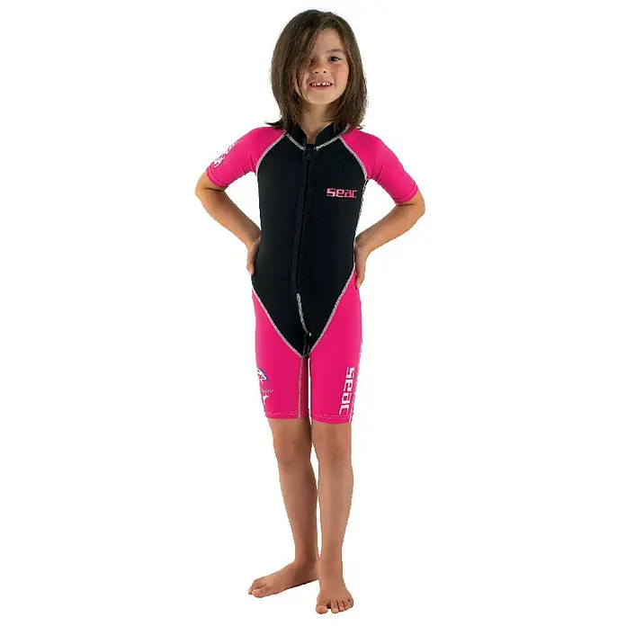 Seac Sub Traje de neopreno Shorty - 7 años, Neopreno, Espesor de material: 1,5 mm, Apto para: Niños - Producto en uso
