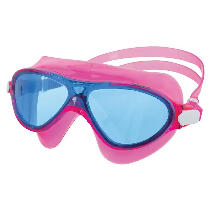 Seac Sub Gafas de natación Riky - Rosa, Apto para: Niños, Lentes transparentes - Vista angular