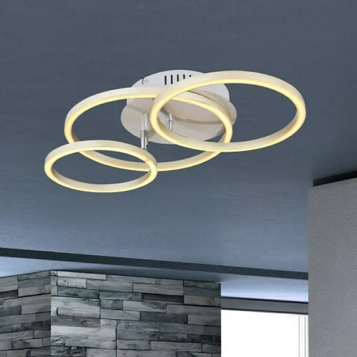 Globo LED stropna svjetiljka Kendy - 30 W, D x Š x V: 50 x 30 x 9,5 cm, Topla bijela - Živopisni prikaz