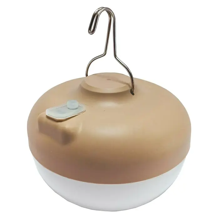 New Garden Bombilla LED con batería Cherry - 9 W, Blanco cálido, Redonda, Beige - Vista angular