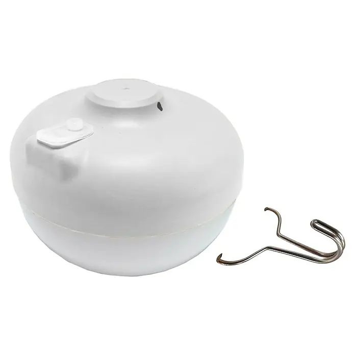 New Garden Bombilla LED con batería Cherry - 9 W, Blanco cálido, Redonda, Blanco - Vista angular