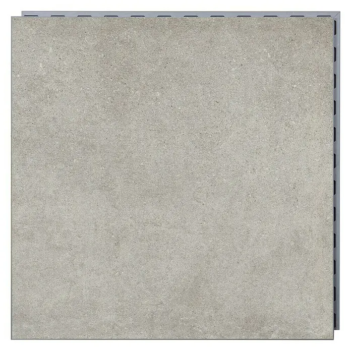Feinsteinzeugfliese Click and Go Portland Grey - 60 x 60 cm, Grau, Matt - Draufsicht