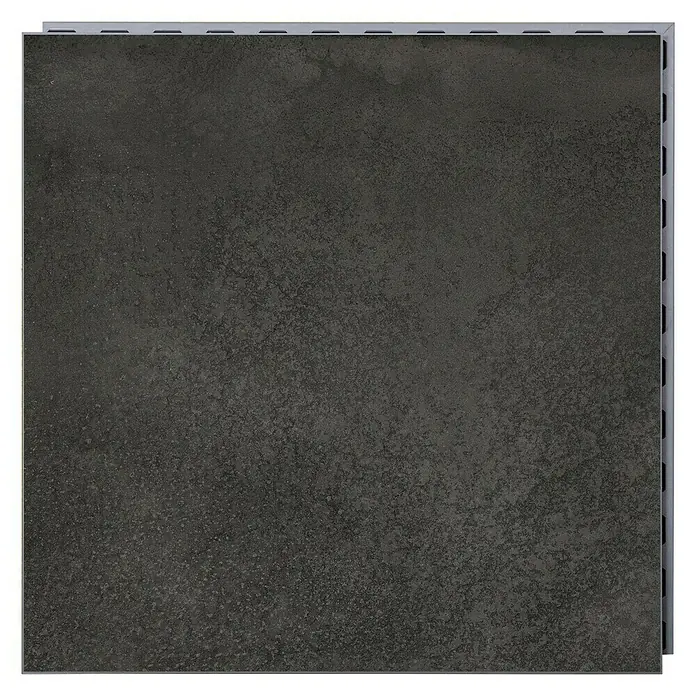 Feinsteinzeugfliese Click and Go Trend Black - 60 x 60 cm, Schwarz, Matt - Draufsicht