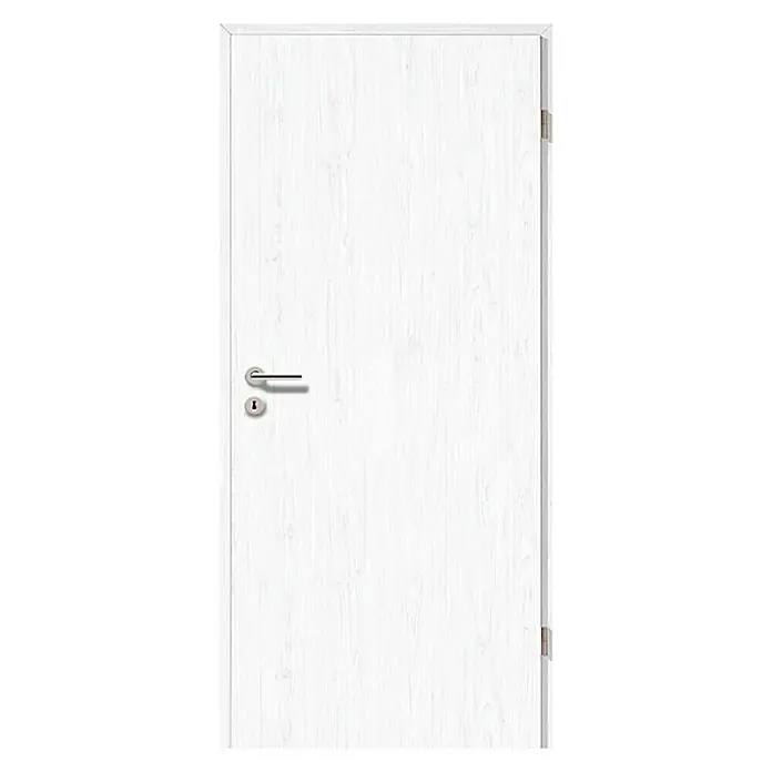 Geta Door Sobna vrata GLN 15 - D x Š x V: 39 x 850 x 2.000 mm, DIN desno, Bijelo-sive boje - Pogled sprijeda