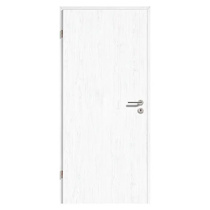 Geta Door Sobna vrata GLN 15 - D x Š x V: 39 x 850 x 2.000 mm, DIN lijevo, Bijelo-sive boje - Pogled sprijeda