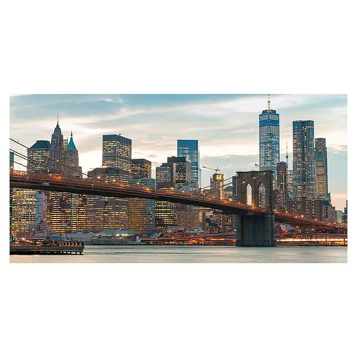 Póster Puente Brooklyn - Puente ciudad, An x Al: 120 x 60 cm - Vista frontal