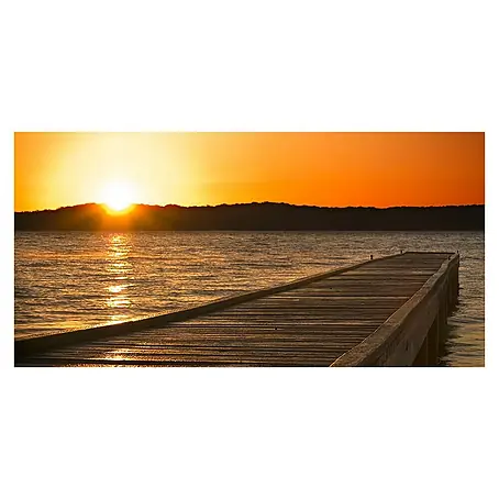 Póster  Muelle atardecer