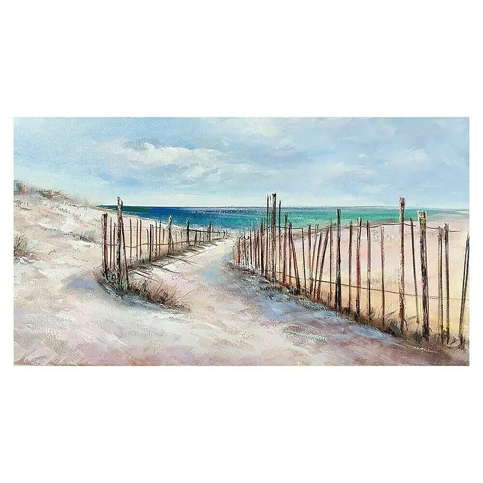 Cuadro pintado a mano Playa - Paisaje playa, An x Al: 110 x 60 cm - Vista frontal