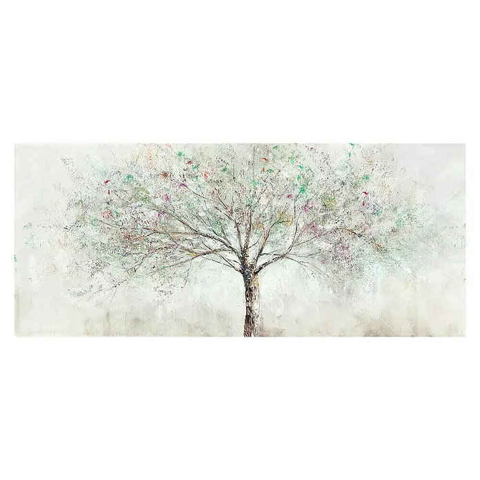 Cuadro pintado a mano Dipinto Árbol Grande - Árbol colorido, An x Al: 140 x 60 cm - Vista superior
