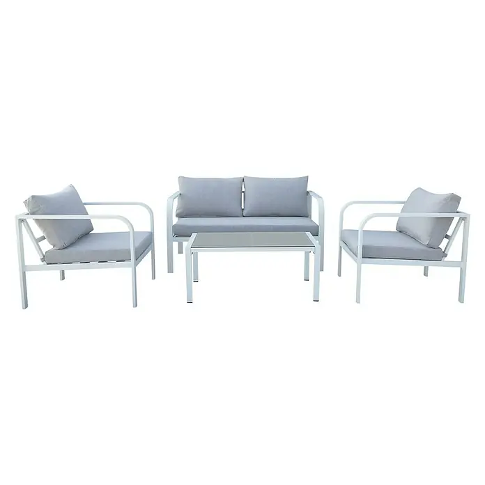 Conjunto de muebles Rebeca - 4 piezas, Blanco - Vista frontal