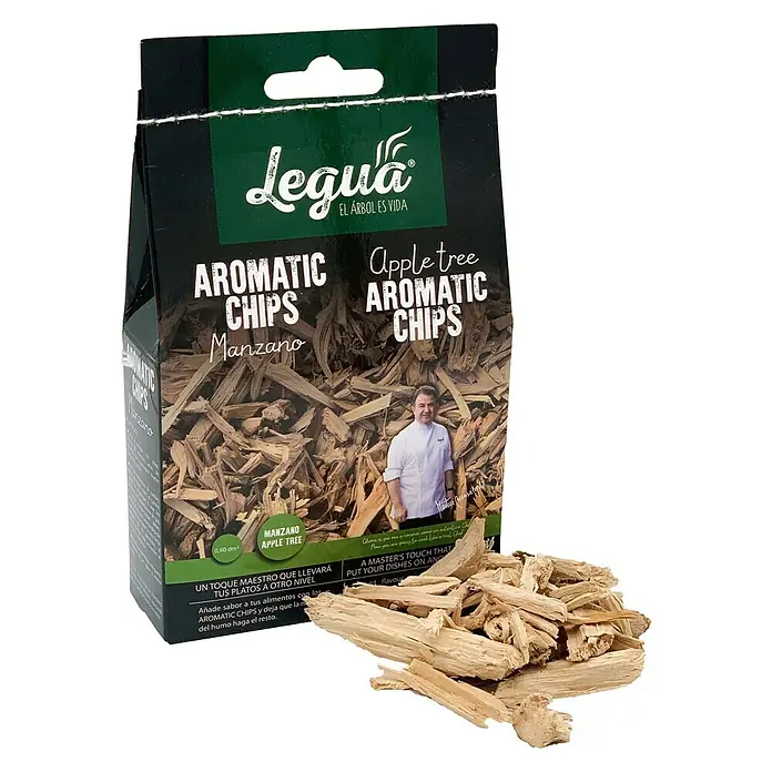 Chips ahumadores Manzano - Apto para: Barbacoa de carbón vegetal - Vista angular