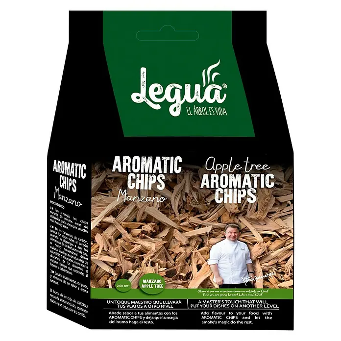 Chips ahumadores Manzano - Apto para: Barbacoa de carbón vegetal - Vista angular