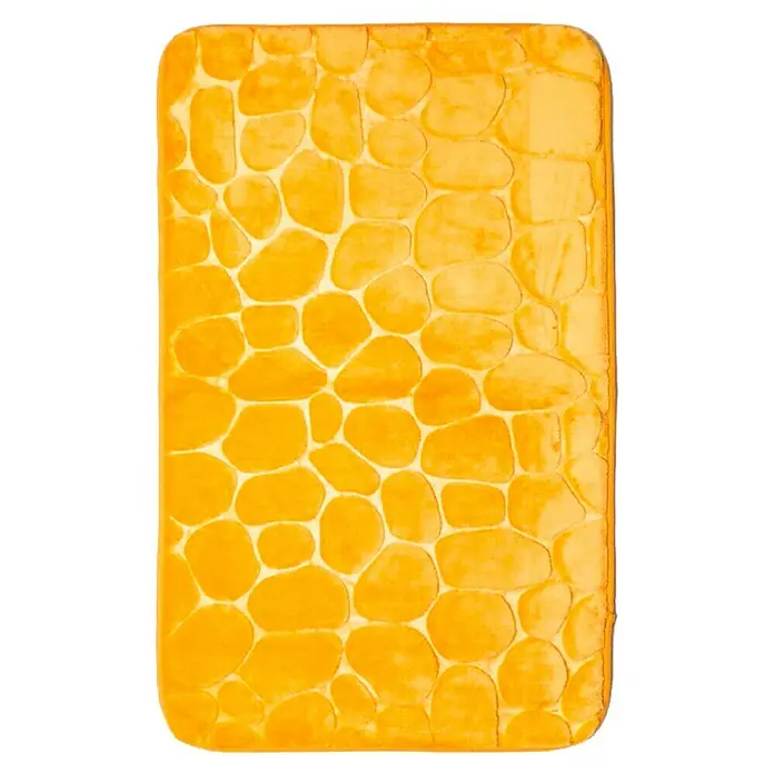 Kupaonski tepih Tendance - 80 x 50 cm, Žute boje - Pogled odozgo