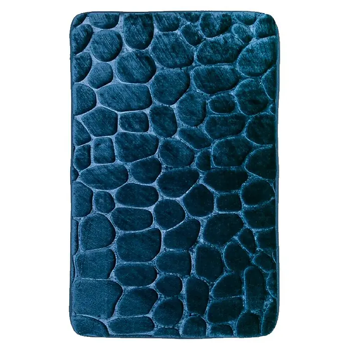Kupaonski tepih Tendance - 50 x 80 cm, Tamnoplave boje - Pogled odozgo