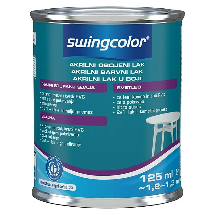 swingcolor Lak u boji 2u1 - Boja: Crne boje, 125 ml - Pogled sprijeda