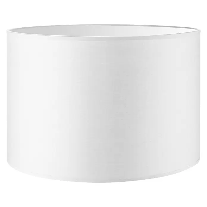 Home Sweet Home Lampenschirm Bling - Ø x H: 30 x 20 cm, Pure White, Baumwolle, Rund - Vorderansicht