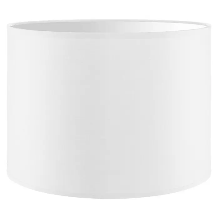 Home Sweet Home Lampenschirm Bling - Ø x H: 25 x 19 cm, Pure White, Baumwolle, Rund - Vorderansicht