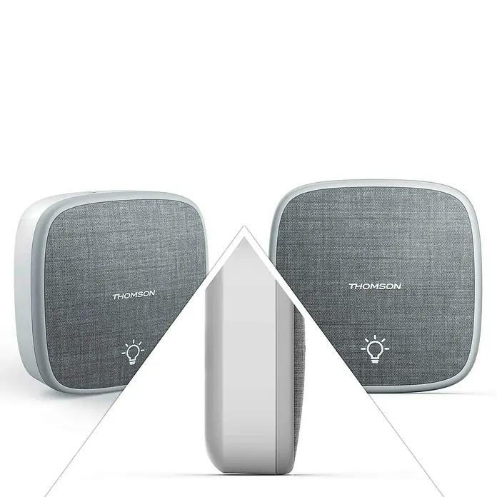 Thomson Türklingel Kinetic Halo - Batteriebetrieben, Grau - Detailaufnahme
