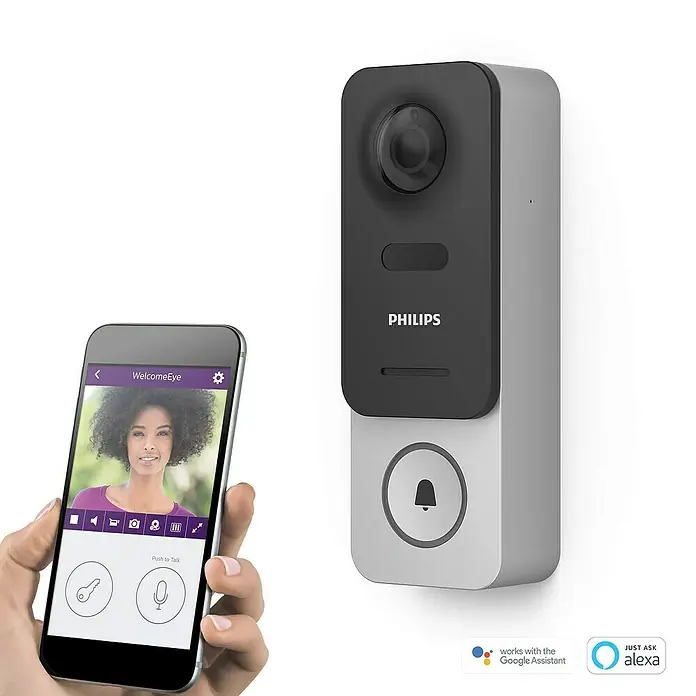 Philips WelcomeEye Farb-Video-Türsprechanlage Link - 1.920 x 1.080 Pixel (Full HD), Silber - Anwendungsbeispiel