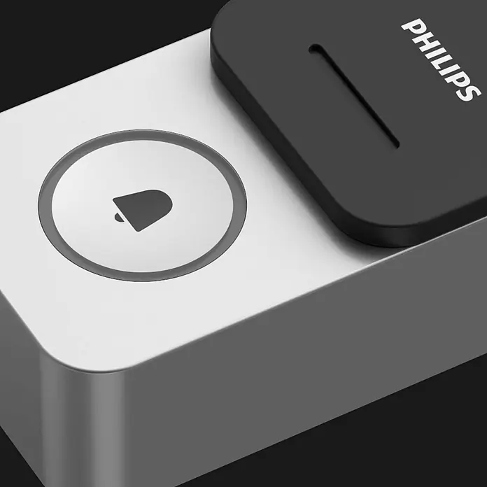 Philips WelcomeEye Farb-Video-Türsprechanlage Link - 1.920 x 1.080 Pixel (Full HD), Silber - Detailaufnahme