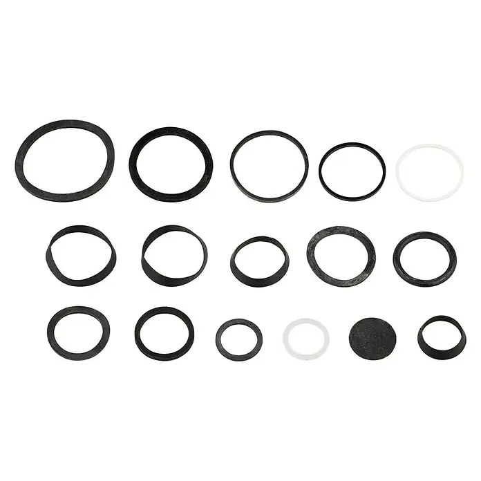 Dichtungssortiment - 1 ½″ x 1 ¼″, Geeignet für: Spültischsiphons, 16 -tlg. - Ansicht von oben