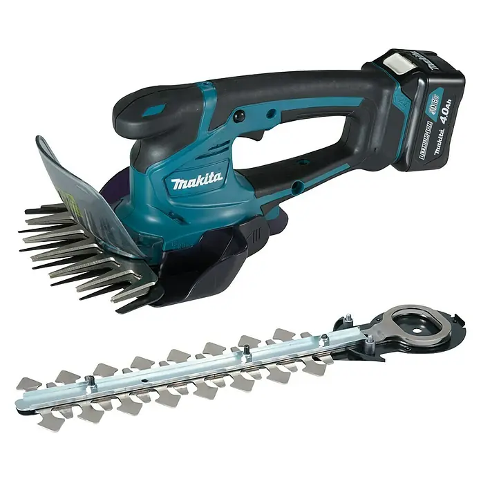 Makita Akku-Gras- & Strauchschere UM600DSMEX - 12 V, Li-Ionen, 1 Akku - Diagonale Ansicht