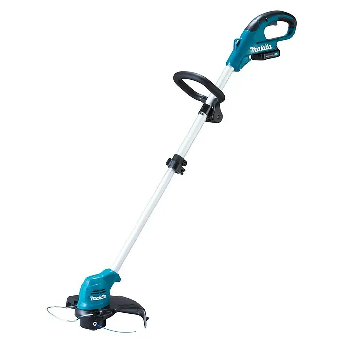 Makita Akku-Rasentrimmer UR100DSME - 12 V, 2 Akkus, 4 Ah, Schnittbreite: 26 cm - Diagonale Ansicht
