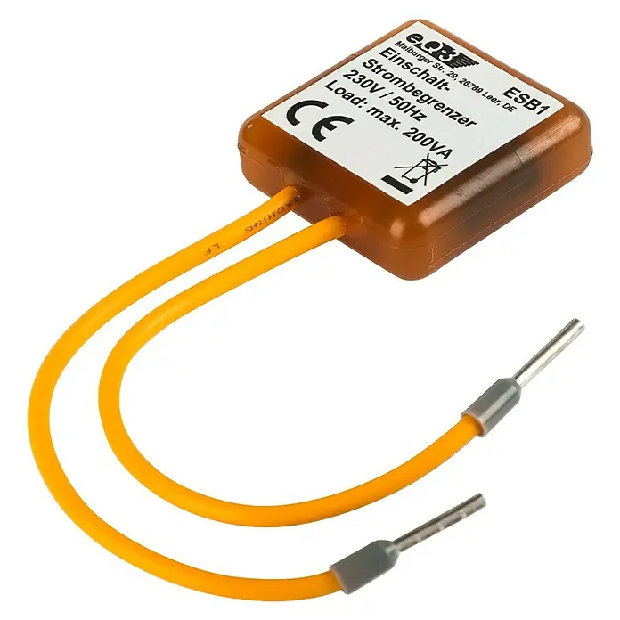 Homematic IP Einschaltstrombegrenzer ESB1 - 230 V/50 Hz - Diagonale Ansicht