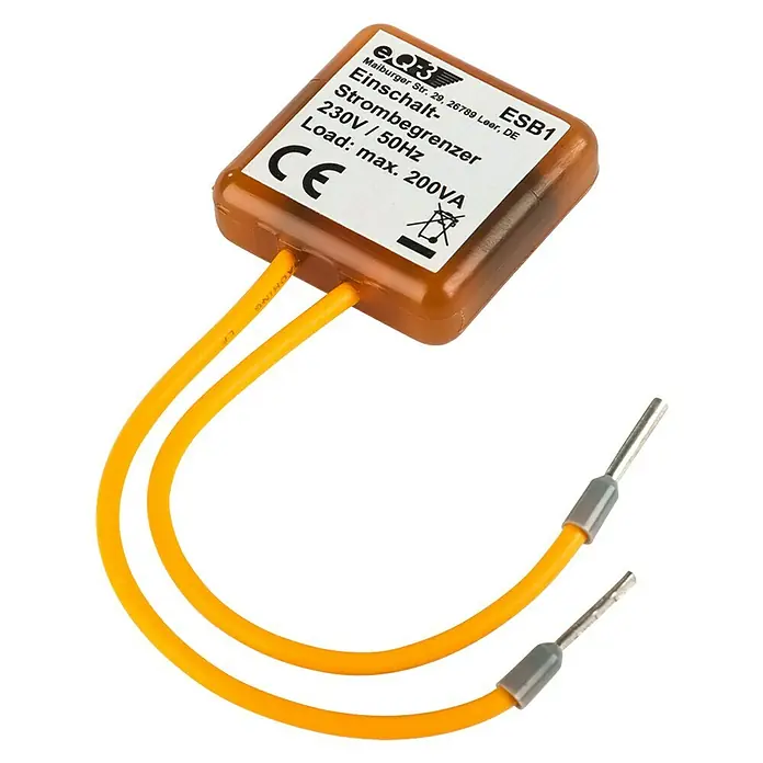 Homematic IP Einschaltstrombegrenzer ESB1 - 230 V/50 Hz - Diagonale Ansicht
