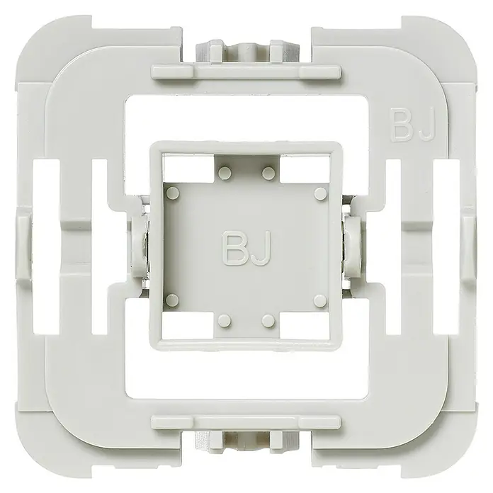 Homematic IP Adapter EQ3-ADA-BJ - 20 Stk., Passend für: Busch-Jäger Schalter Duro 2000 SI+SI Linear/Reflex SI+SI Linear/Future Linear/Axcent/Alpha/Carat/Solo - Vorderansicht