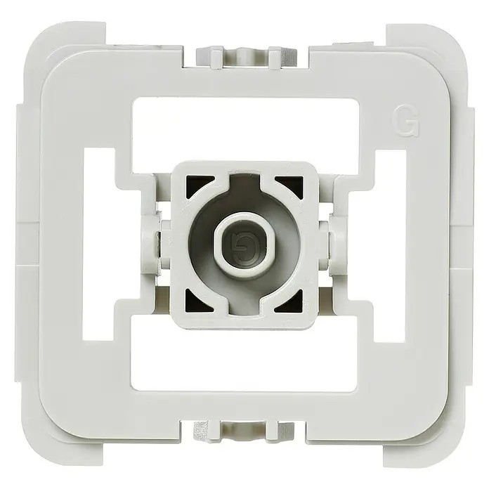 Homematic IP Adapter EQ3-ADA-G55 - 20 Stk., Passend für: Gira Schalterprogramme Standard 55/E2/Event/Esprit/E22/ClassiX/E3/Studio - Vorderansicht