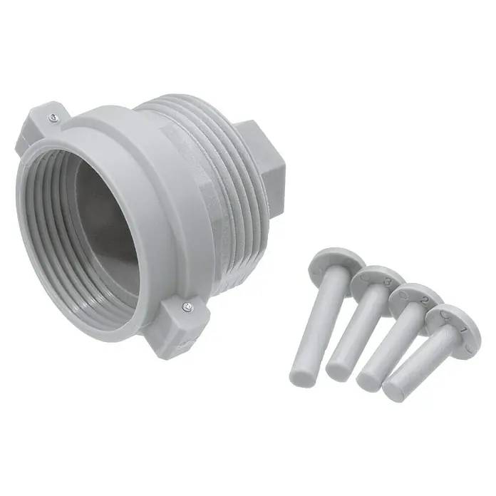 Homematic IP Adapter Herz/Comap - M30 x 1,5 mm - Diagonale Ansicht