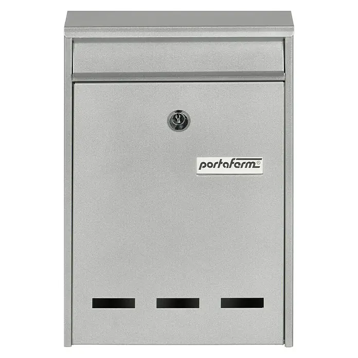 Portaferm Poštni nabiralnik [SI] PF 11 - 75 x 215 x 315 mm, [SI] Silber - Pogled od spredaj