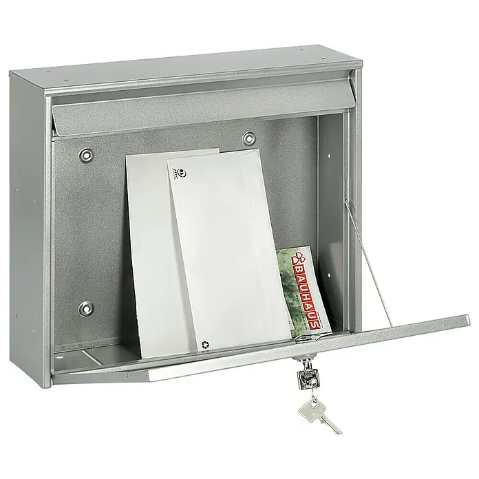 Burg-Wächter Briefkasten Potsdam 877 - 362 x 100 x 322 mm, Format Einwurf: DIN C4, 333 x 34 mm - Anwendungsbeispiel