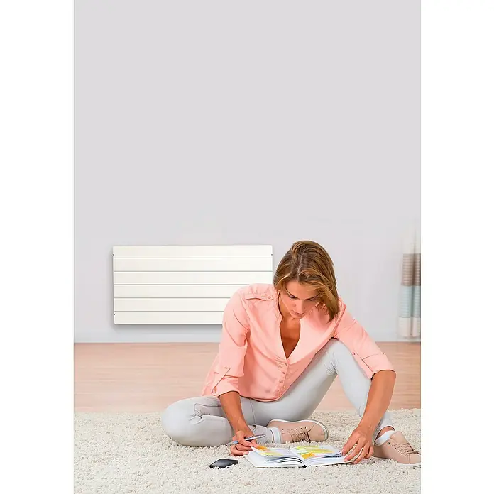 ClimaStar Speichersteinheizung Classic - Weiß, 2.000 W, 8 x 100 x 50 cm - Stimmungsaufnahme