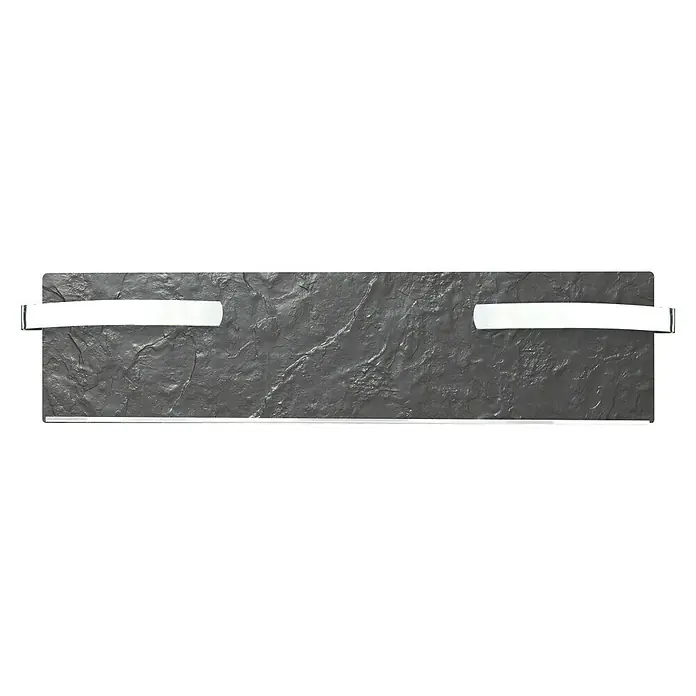 ClimaStar Speichersteinheizung Style - 500 W, Schieferschwarz, 100 x 25 x 4 cm - Vorderansicht