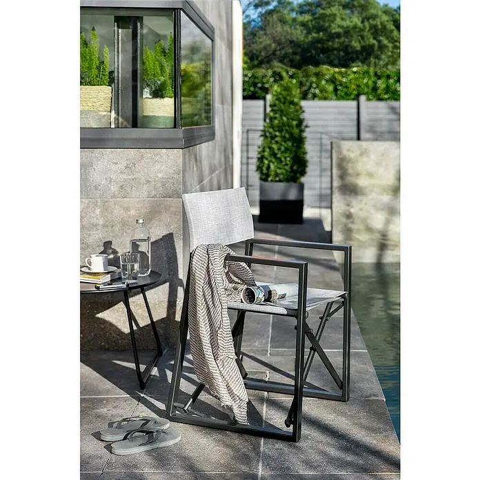 Sunfun Silla de jardín Director - Negro - Foto ambiente