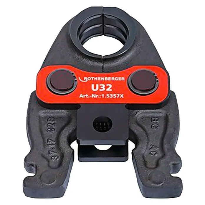 Rothenberger Mordaza de prensado Compact U32 - Diámetro: 32 mm, Apto para: Tubos - Vista descendente