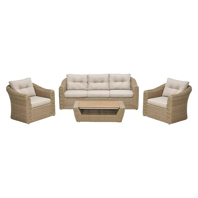 Conjunto de muebles Belinda - 4 piezas, Marrón - Vista frontal