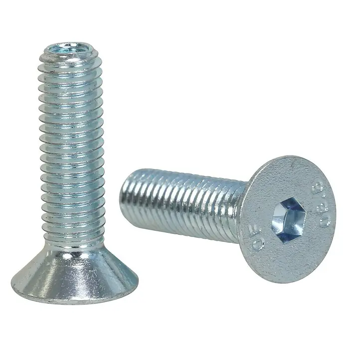 Profi Depot Innensechskant-Schraube - M6, Länge: 10 mm, 100 Stk., Verzinkt - Diagonale Ansicht