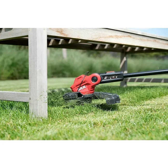 Skil Akumulatorski trimer 0240CA - 18 V, Bez akumulatora, Širina reza: 30 cm - Proizvod u upotrebi